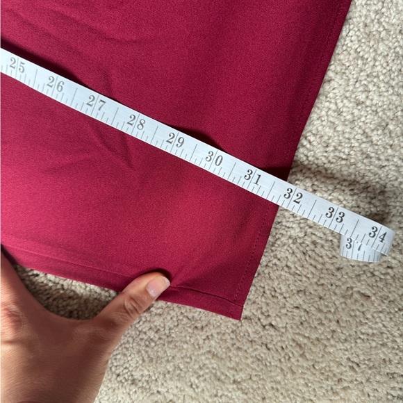 Maroon 3/4 Sleeve Dress - Picture 7 of 7